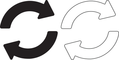 Black and white circular arrows illustrate process flow and data synchronization for website design and application development projects online