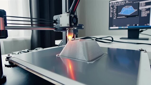 3D Printing Technology in Action: Creating a Pyramid Shape Using a FDM Printer