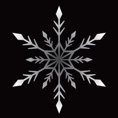 雪　クリスマス　冬　結晶　アイコン