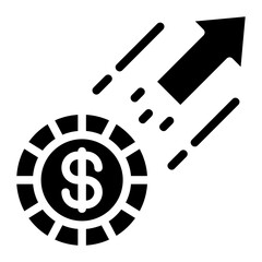 Increase Solid Icon