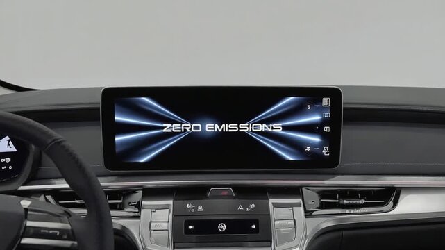 Car with the zero-emission seal.