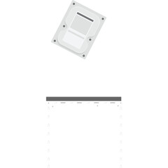 Hard drive icon with transparent background isolated on white computer data storage technology concept