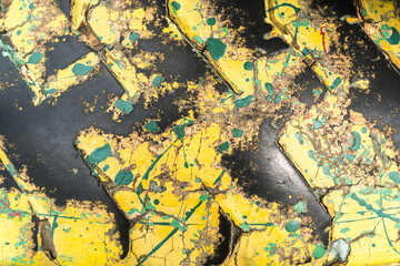 背景素材　タイヤ遊具のクローズアップ
