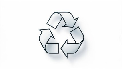 A simple, stylized image of three looping arrows forming a triangle shape, signifying reuse
