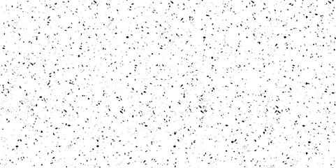 Speckled Black Confetti Grunge Texture Overlay White Background