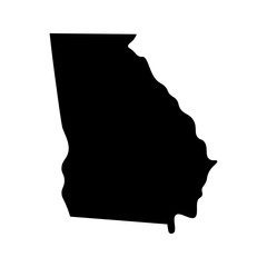 Georgia state map silhouette