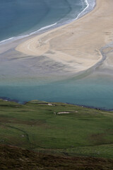 Scarista Beach from the summit of Ceapabhal, Isle of Harris, Scotland