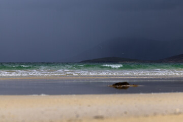 Harris Hills from Scarista Beach, Isle of Harris, Scotland