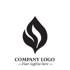 Naklejka premium Spinach Logo Symbol in Black on the White Background Minimalist Leaf Vegetable Illustration