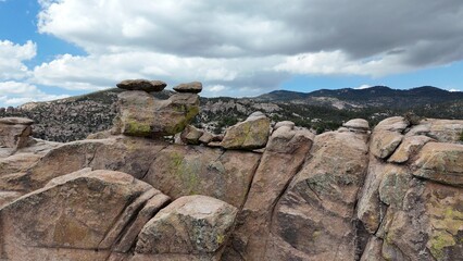 Granite hoodoos near Geology Vista on Catalina Highway - Mount Lemmon - Tucson, Arizona