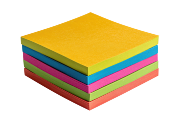 Stack of colorful sticky notes (2)