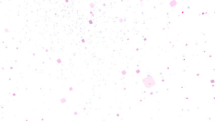 Small confetti pattern Isolated on white background