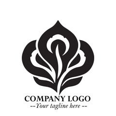 Spinach Logo Symbol in Black on the White Background Minimalist Leaf Vegetable Illustration