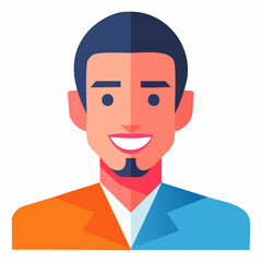 Man with two different colored suits.