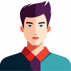 Modern Man Portrait Illustration 1.