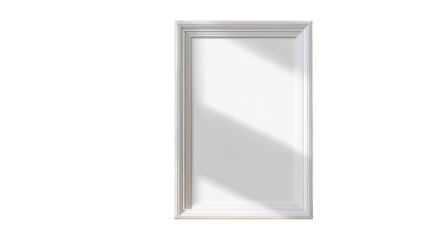 White picture frame with sunbeams