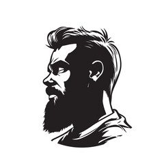 black and white portrait of a man