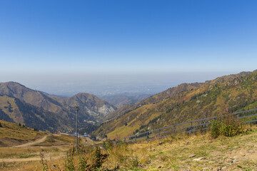 Fototapeta premium 27 August 2025 Medeo Shymbulak Mountain Resort, Almaty City, Kazakhstan