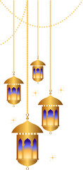 Arabic Islamic hanging lanterns for Ramadan Kareem decoration