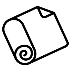 Baking paper icon