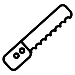 Bread knife icon