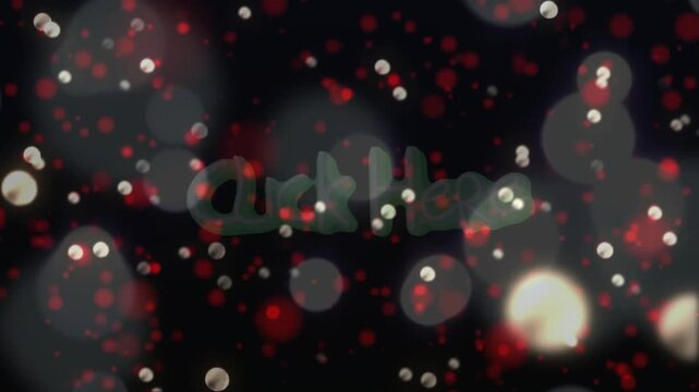 On start click here prompt pulsing opacity arrows brightening bokeh drifting to draw attention
