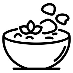 Meat soup icon