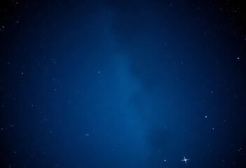 Obraz premium Deep blue night sky, countless twinkling stars scattered across the vast expanse, cosmos background, astronomy