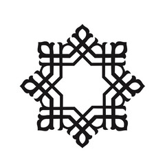 This elegant black and white floral design is ideal for decorative borders, logos, or vintage-inspired graphic designs, featuring intricate detailing and curved leaves