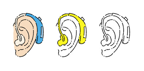 補聴器　三種類