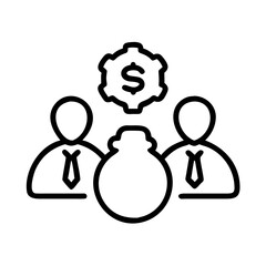 Business team planning financial strategy