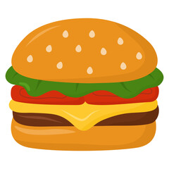 hamburger vector illustration