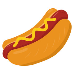 hot dog vector illustration