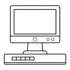 vector computer monitor