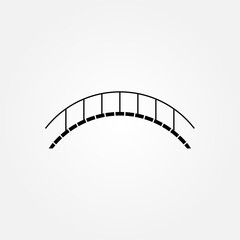 bridge icon symbol illustration vector eps10 logo template design pattern seamless bright minimal design flat design realistic style simple design modern design