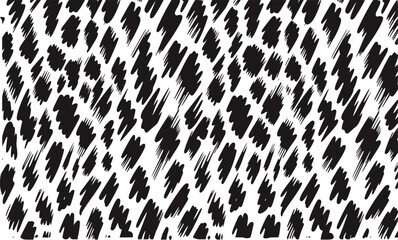 Black white abstract brush stroke pattern vector
