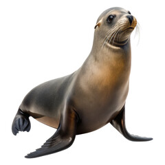 Naklejka premium Sea lion swimming png sea lion png sealion swimming png marine animal png wildlife sea lion png ocean mammal png transparent background image