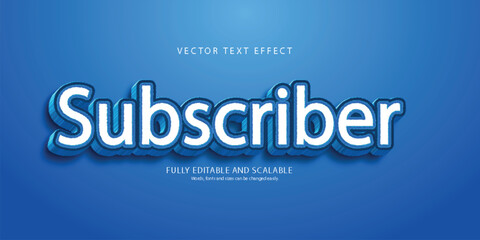 Subscribe 3d text effect 