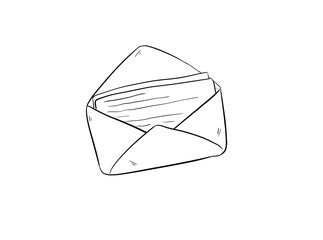 mail digital illustration drawing isolated