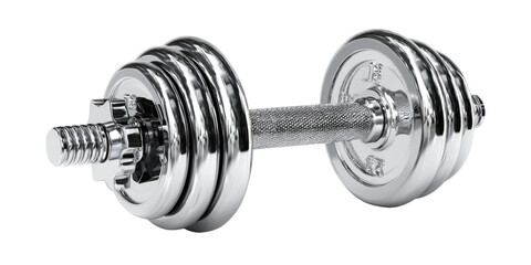 Shiny chrome adjustable dumbbell weight exercise equipment for fitness training