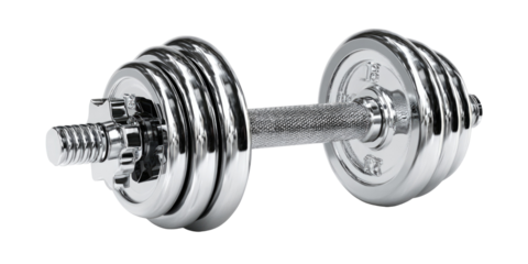 Shiny chrome adjustable dumbbell weight exercise equipment for fitness training