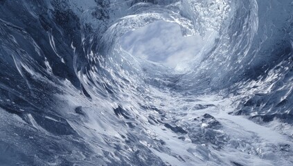 Frozen vortex, icy tunnel