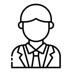 ceo icon for executive person in leadership role