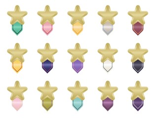 いろいろメダルリボンセット12