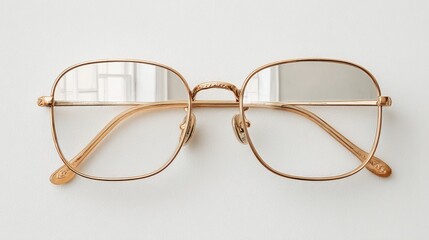 Ultra-thin vintage matte gold rectangular frame with narrow profile, front view, delicate and minimal design, soft gold tone, clean studio lighting, high-end modern mockup, simple elegant display