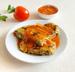 Fuyunghai or sometimes known as fuyungdan is a Chinese dish made from scrambled eggs mixed with vegetables