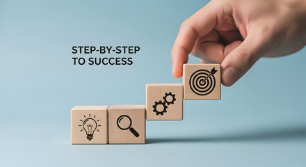 Building blocks to success, from idea to achievement