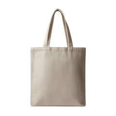 Simple beige fabric tote bag canvas shopping bag for everyday use and errands