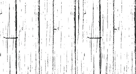 Monochrome Grunge Wood Texture with Vertical Scratches Overlay Isolated