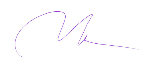 Purple Pencil Underline - Hand drawn horizontal chalk, marker or pencil lines. Design element for emphasis, text lines and decoration. Set on transparent background.